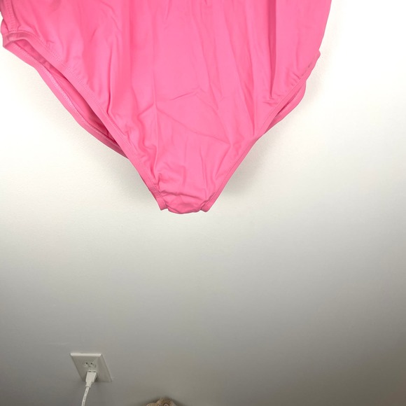 Andie Plus Size The Amalfi One Piece Swimsuit In Peony Pink Size XXL New - Picture 4 of 11